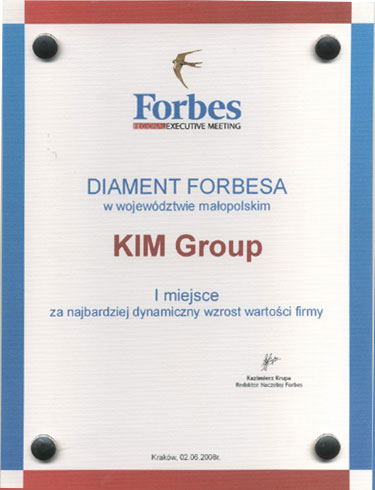 Diament Forbes'a dla Kim Group