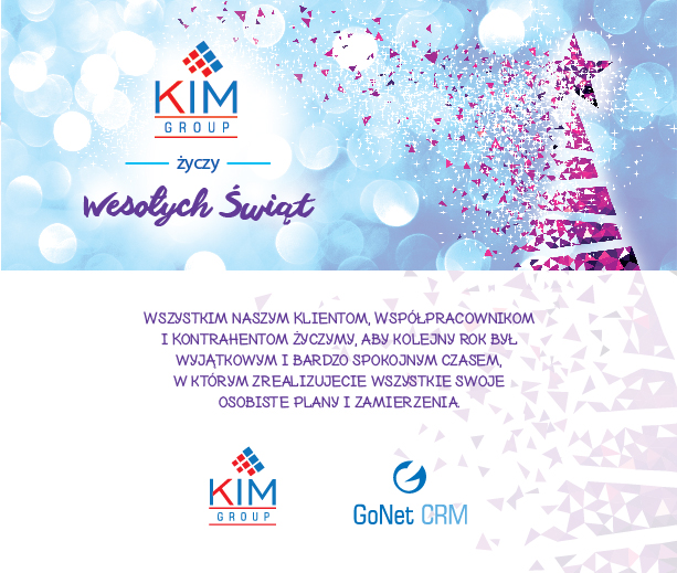 KiM Group & GoNetCRM życzą Wesołych Świąt
