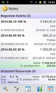 Android wpłaty