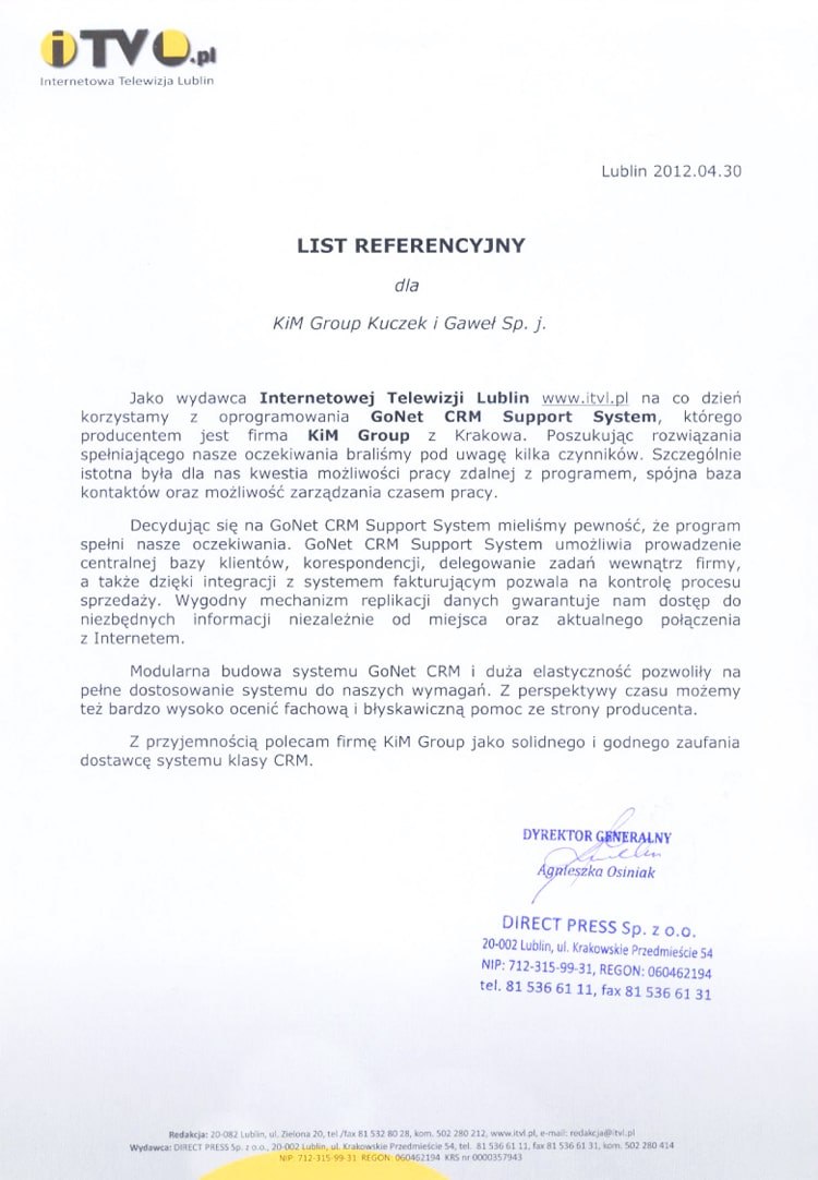 REFERENCJE DIREKT