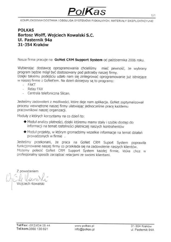 Referencje polkas